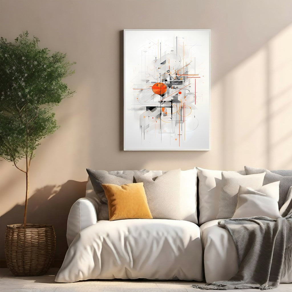 Abstract Geometric Composition Wall Art