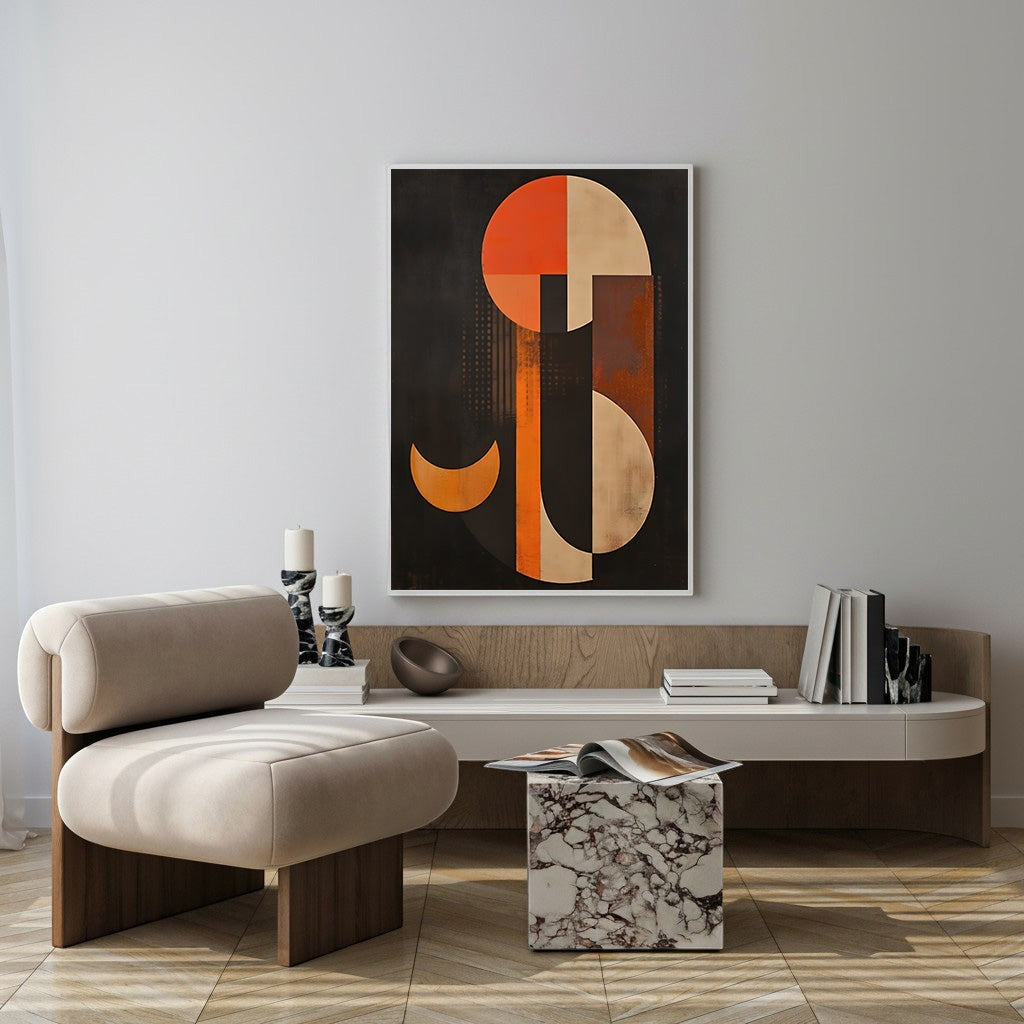 Abstract Geometric Composition Wall Art
