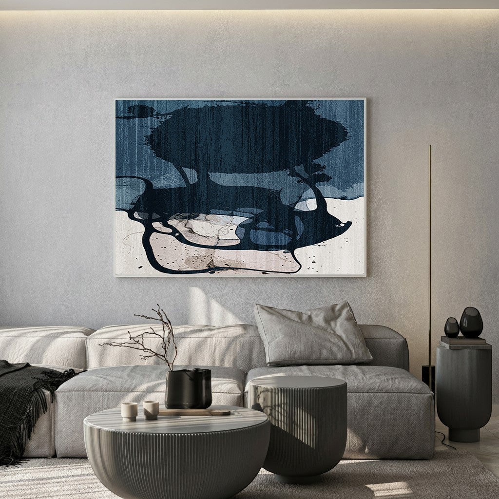 Abstract Ink Wash Landscape Wall Art