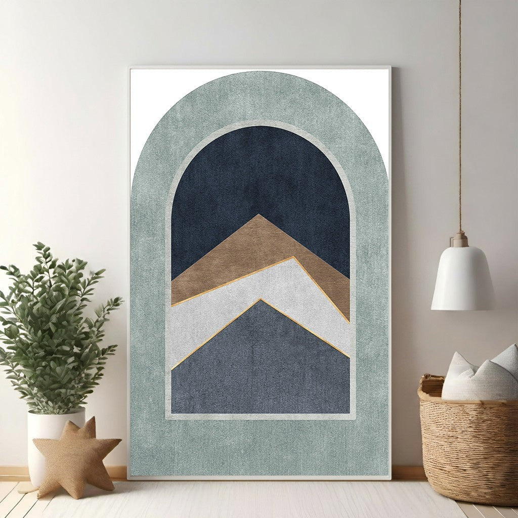 Abstract Arch Mountain Landscape Wall Art