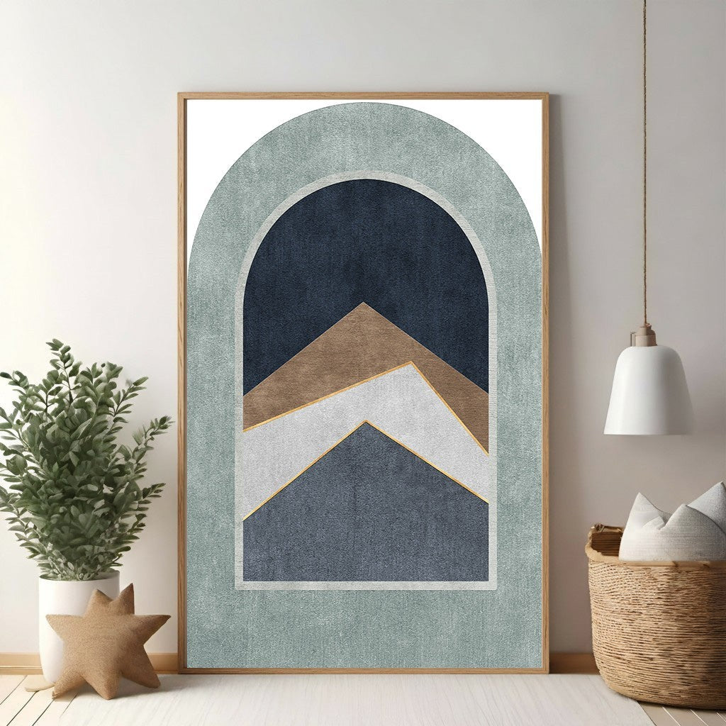 Abstract Arch Mountain Landscape Wall Art