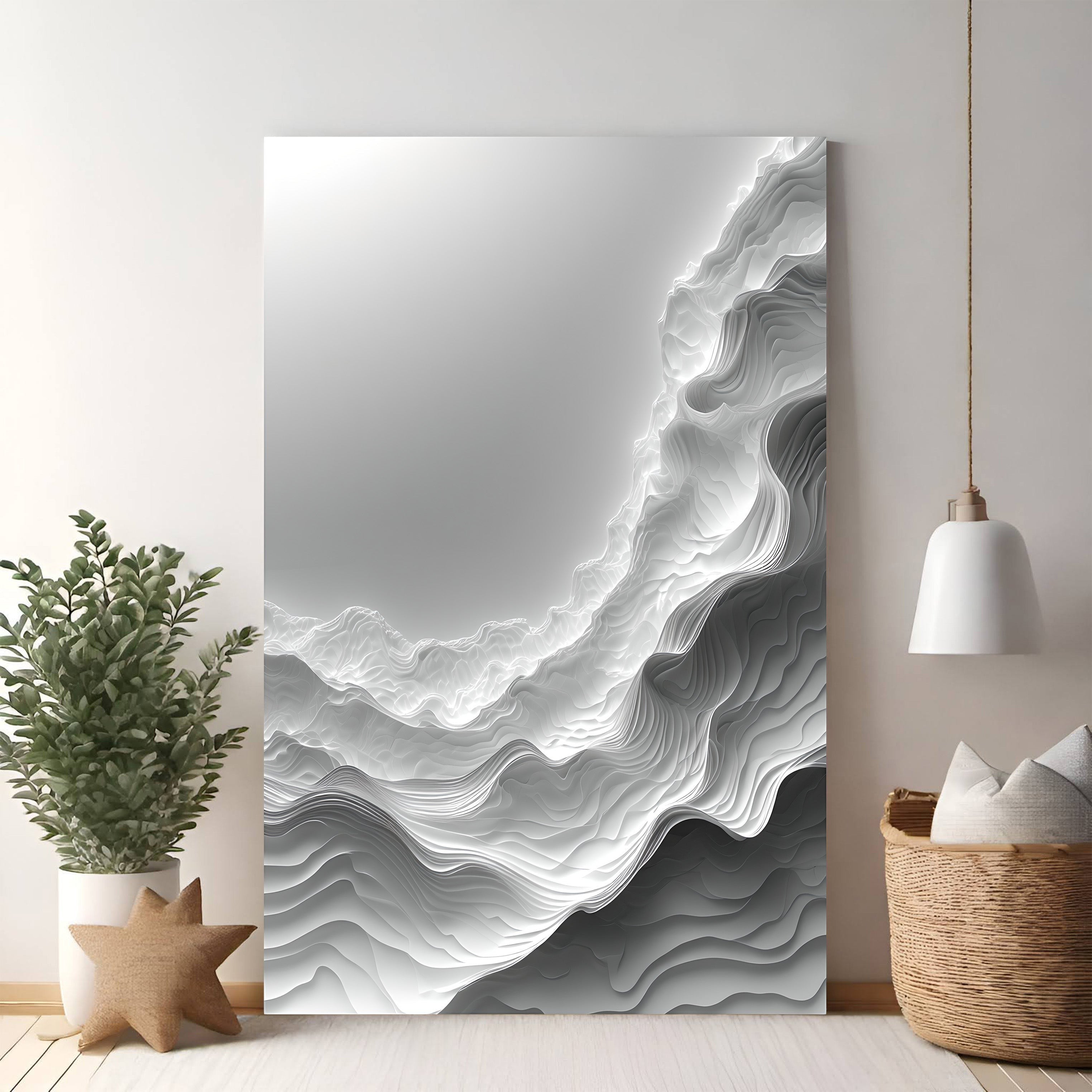 Abstract Mountain Landscape Wall Art