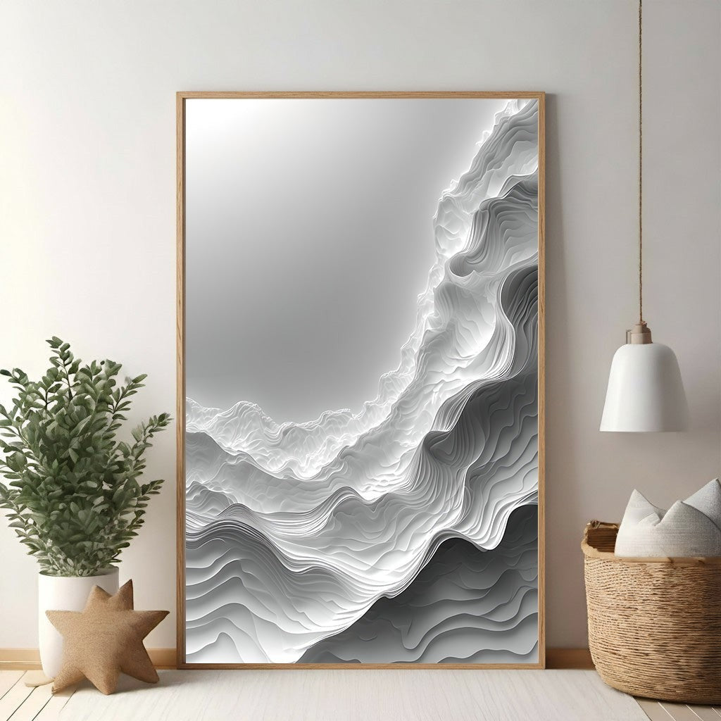 Abstract Mountain Landscape Wall Art