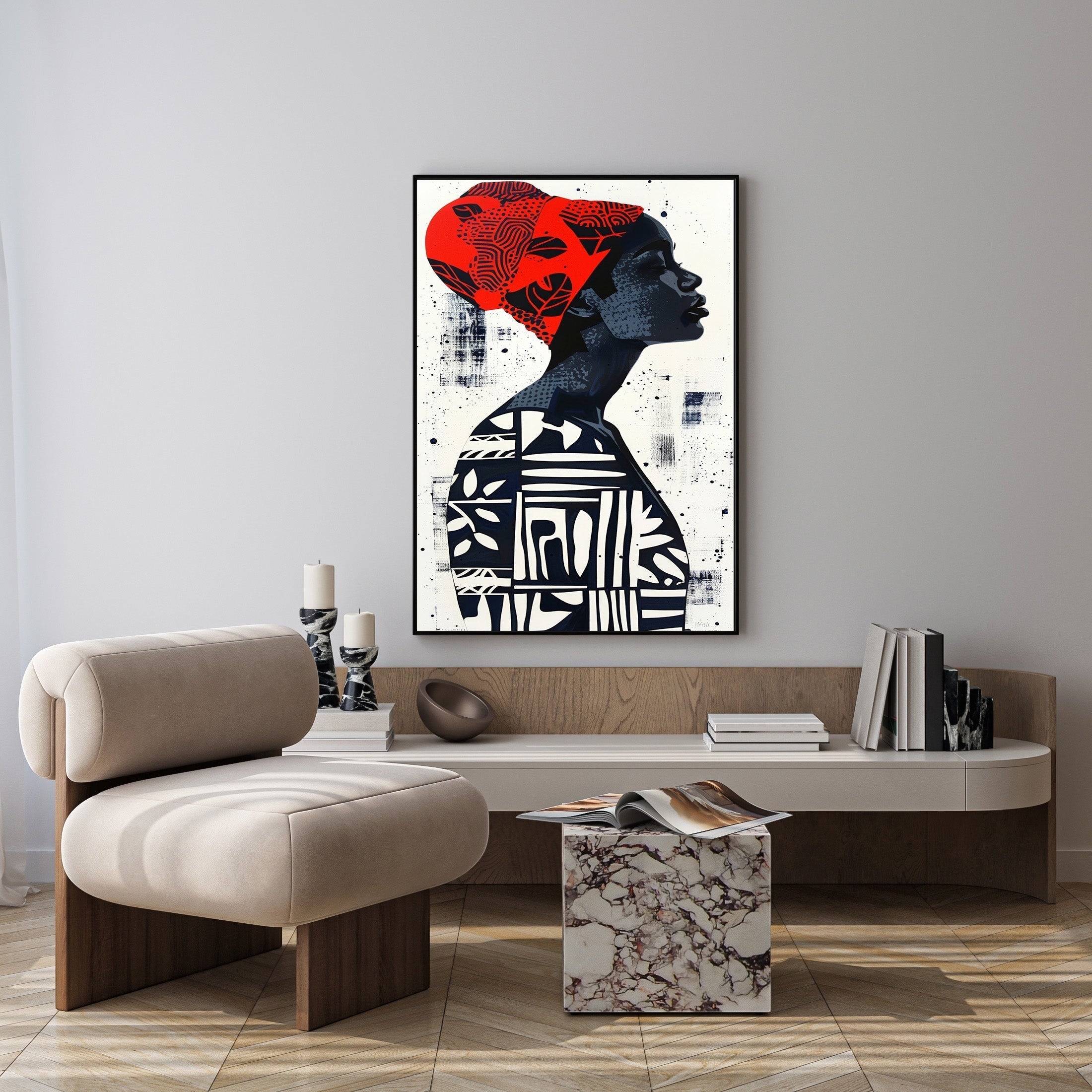 Abstract Portrait Wall Art