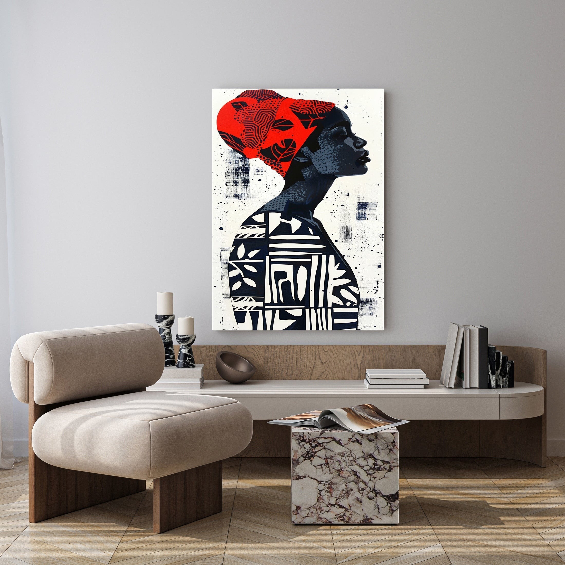 Abstract Portrait Wall Art