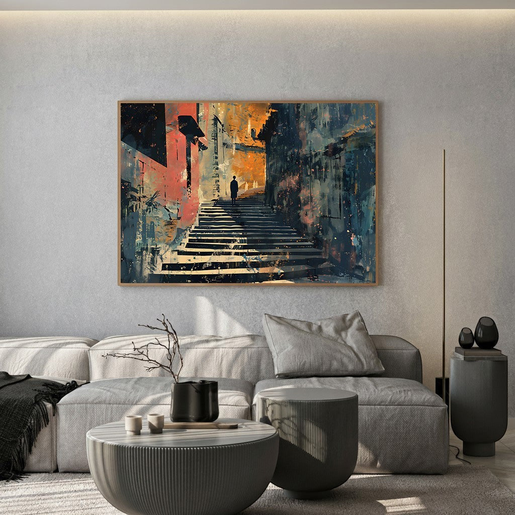 Abstract Stairway Wall Art
