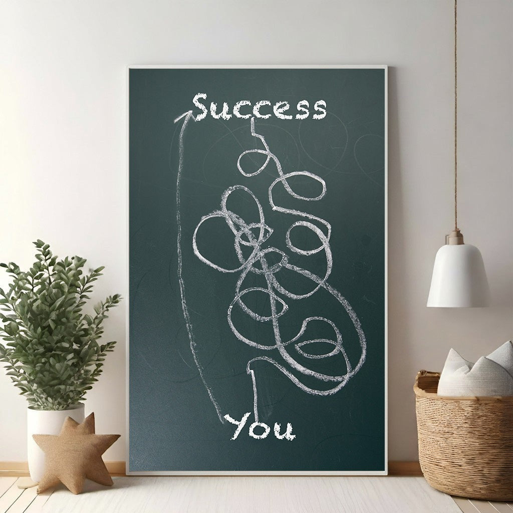 The Path To Success Abstract Art Print