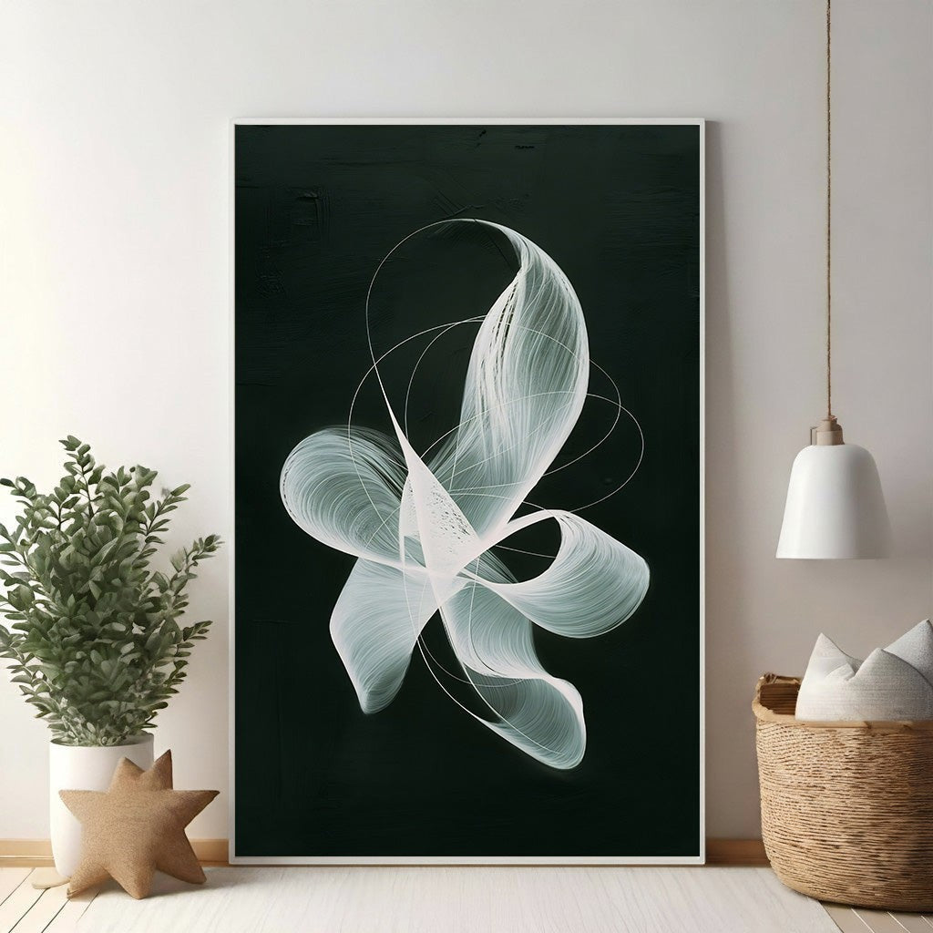 Abstract Swirl Canvas Wall Art