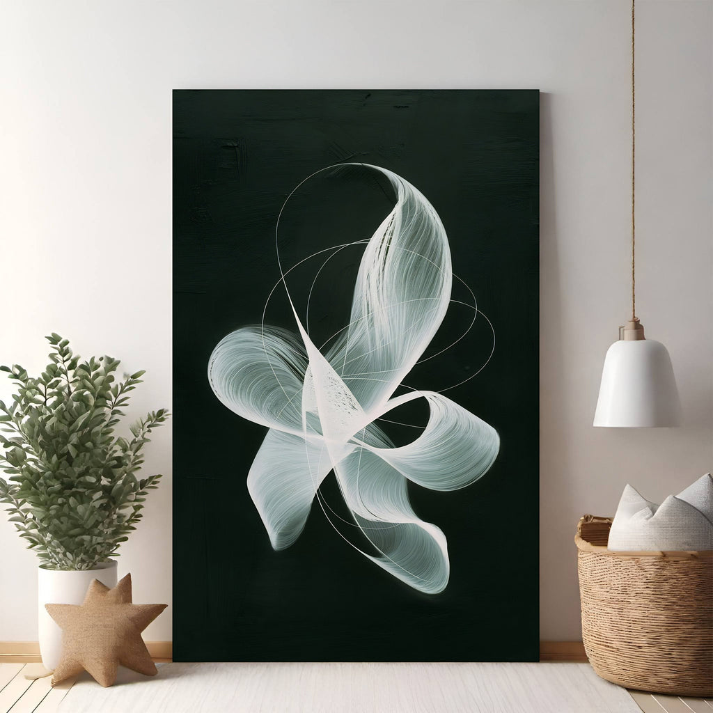 Abstract Swirl Canvas Wall Art