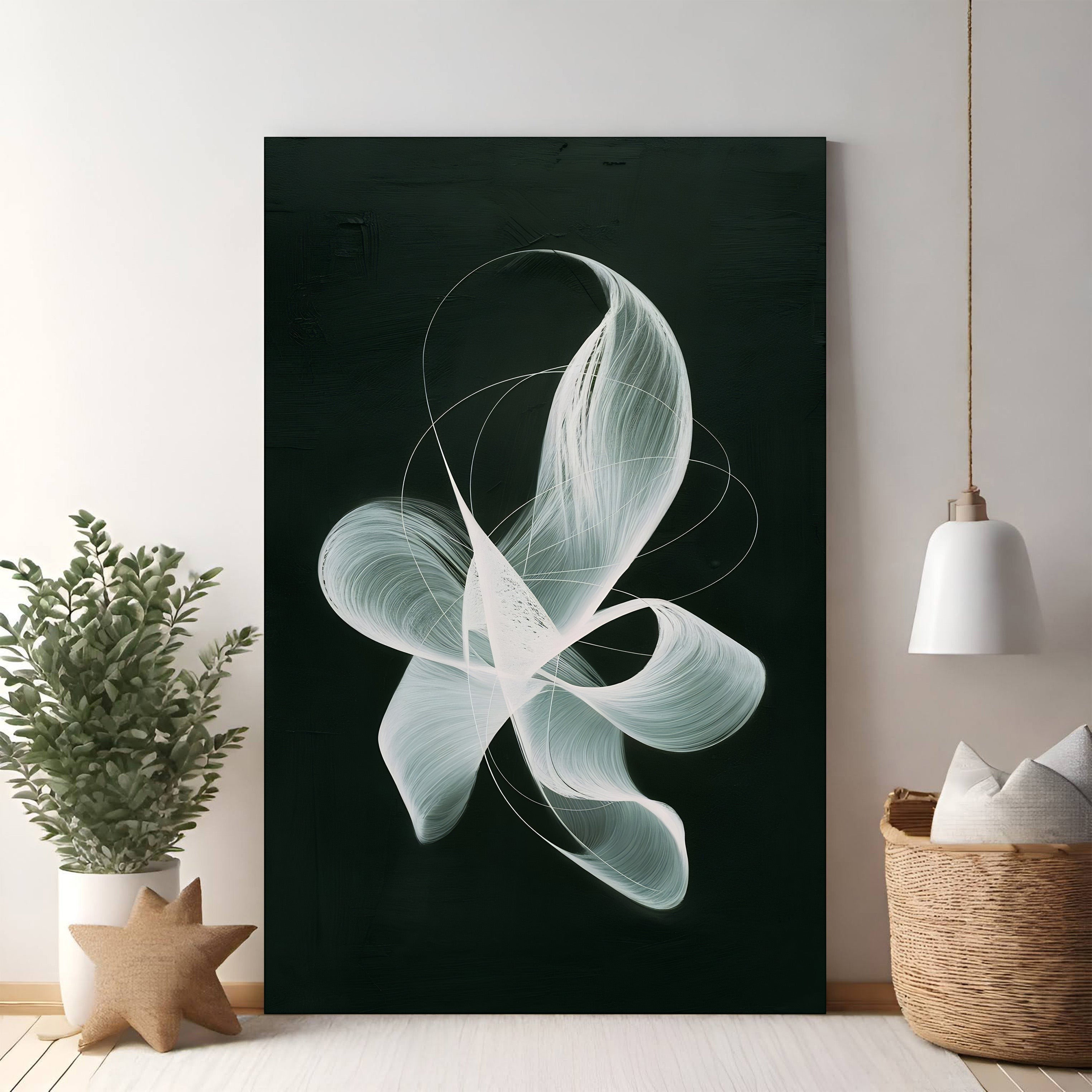 Abstract Swirl Canvas Wall Art