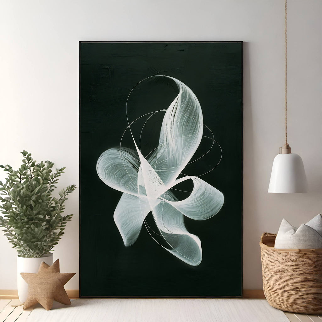 Abstract Swirl Canvas Wall Art