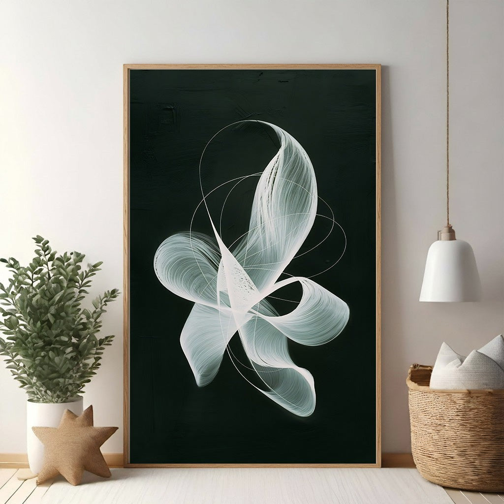 Abstract Swirl Canvas Wall Art