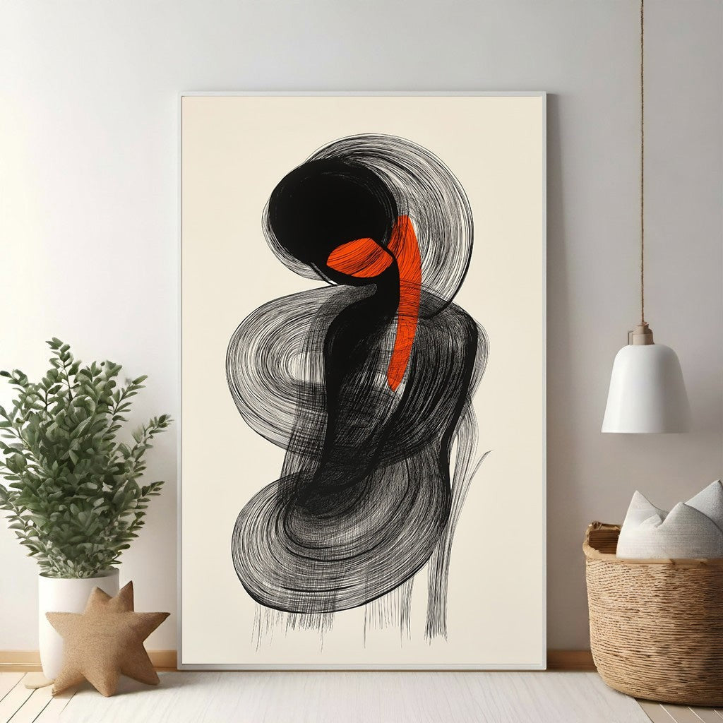 Abstract Swirls Wall Art