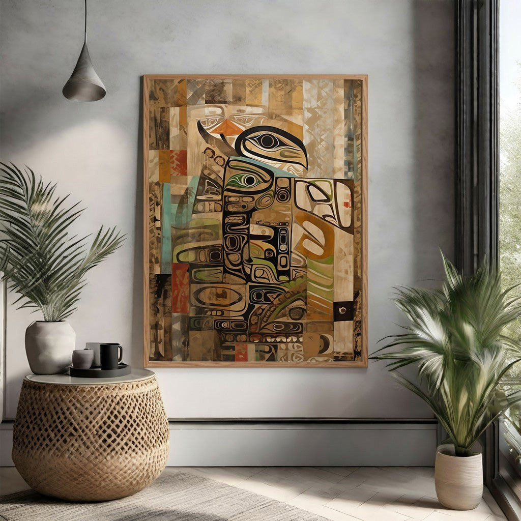 Abstract Tribal Art Wall Decor
