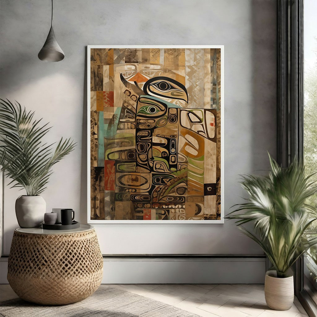 Abstract Tribal Art Wall Decor