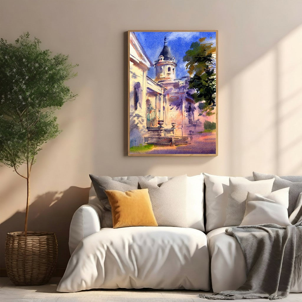Architectural Watercolor Painting