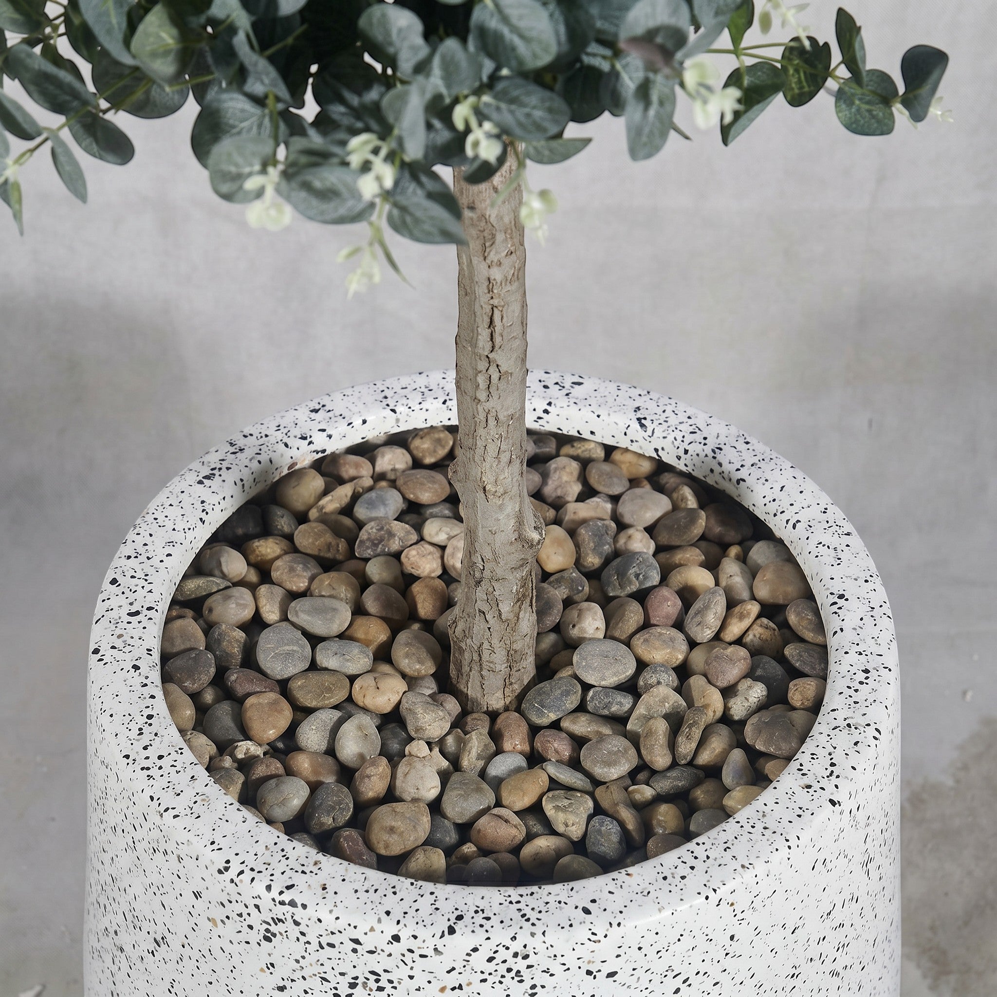 Artificial Eucalyptus Tree in Fiberglass Pot
