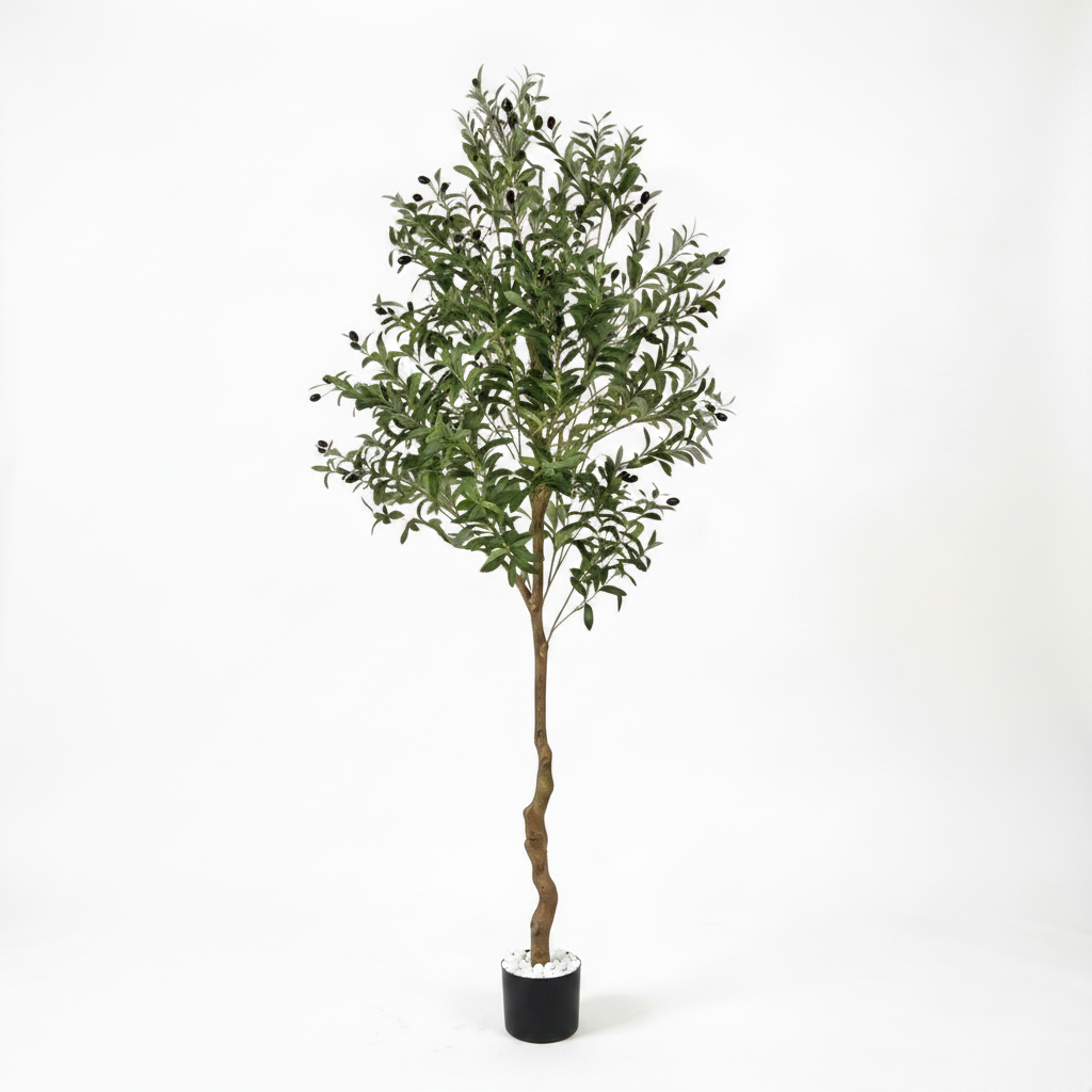 Artificial Potted Olive Tree Floor Plant