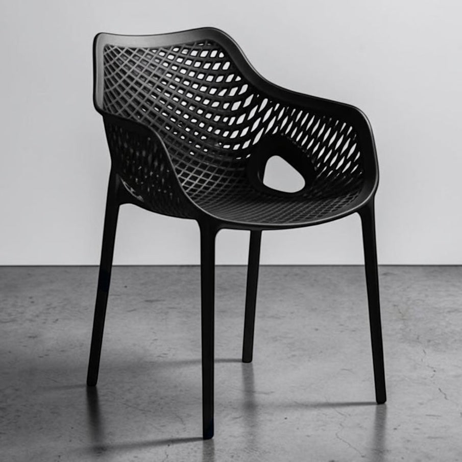 Modern Lattice Pattern Armchair