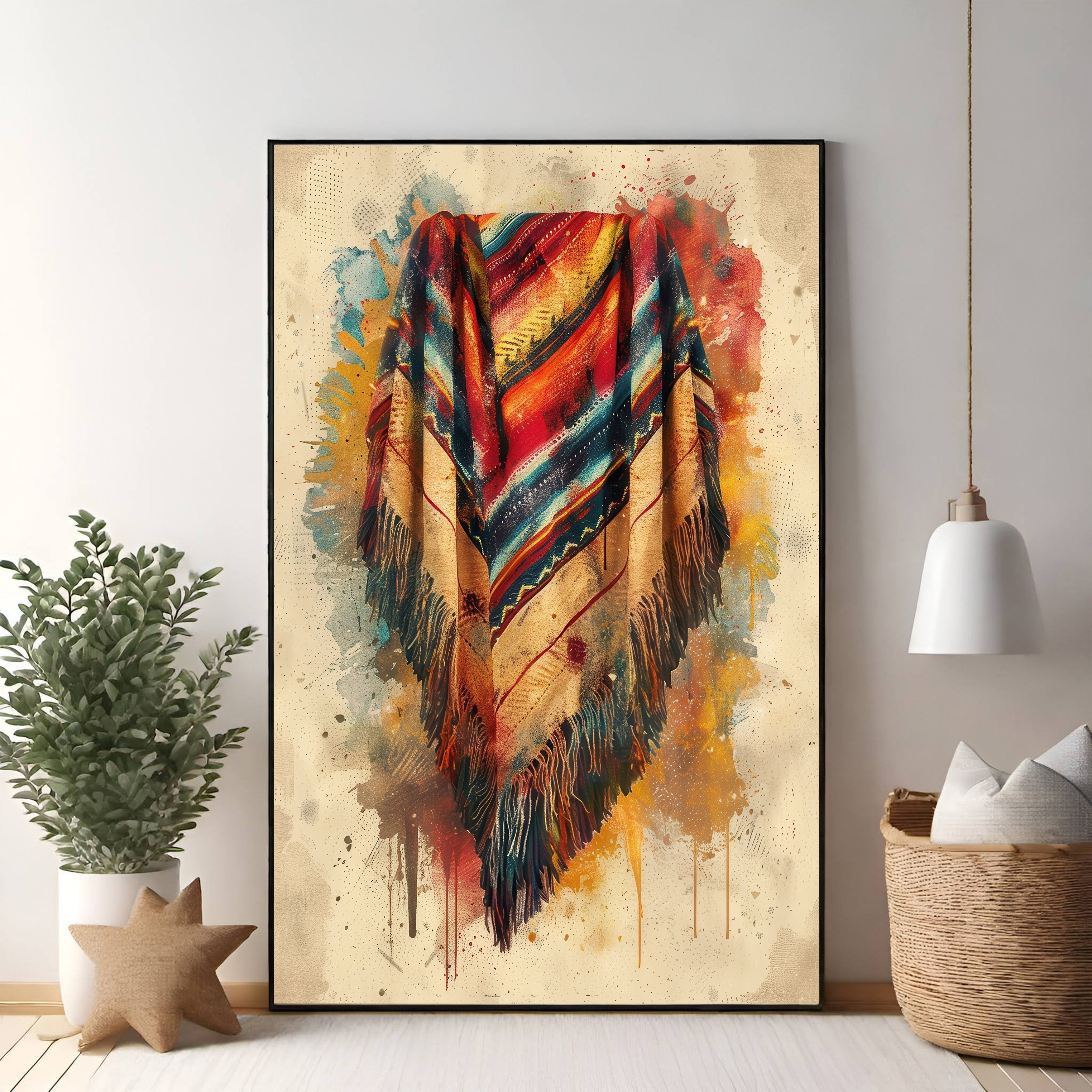 Bohemian Fringe Throw Blanket