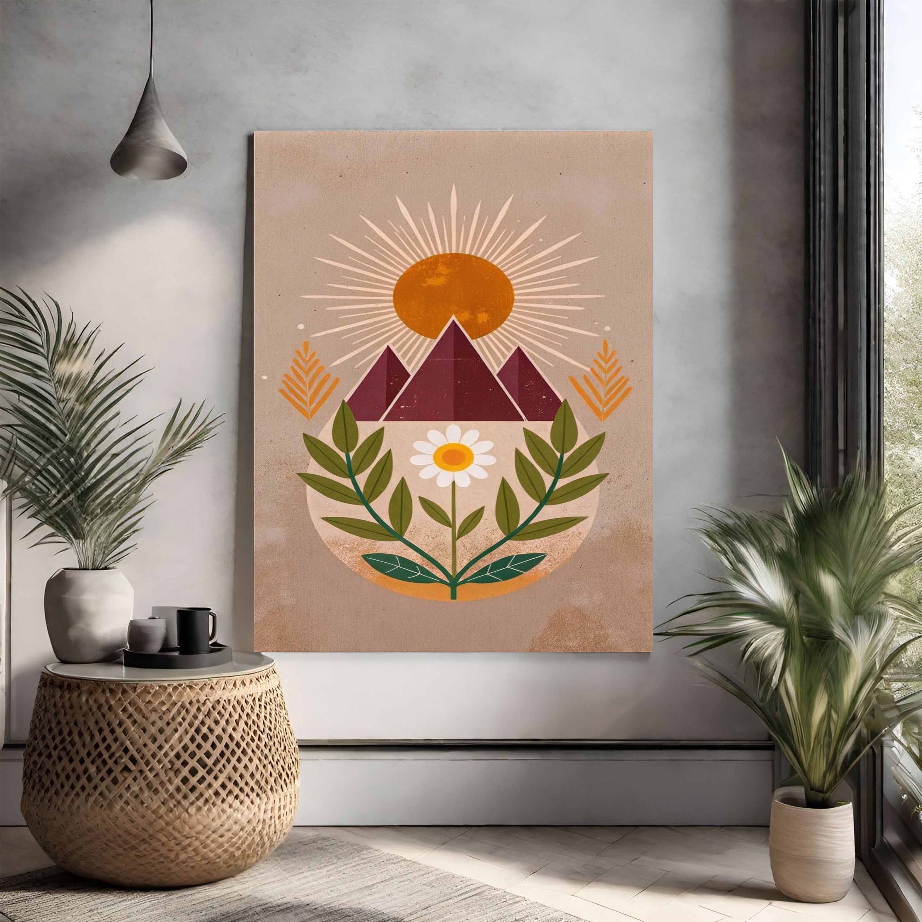 Bohemian Mountain Landscape Wall Art