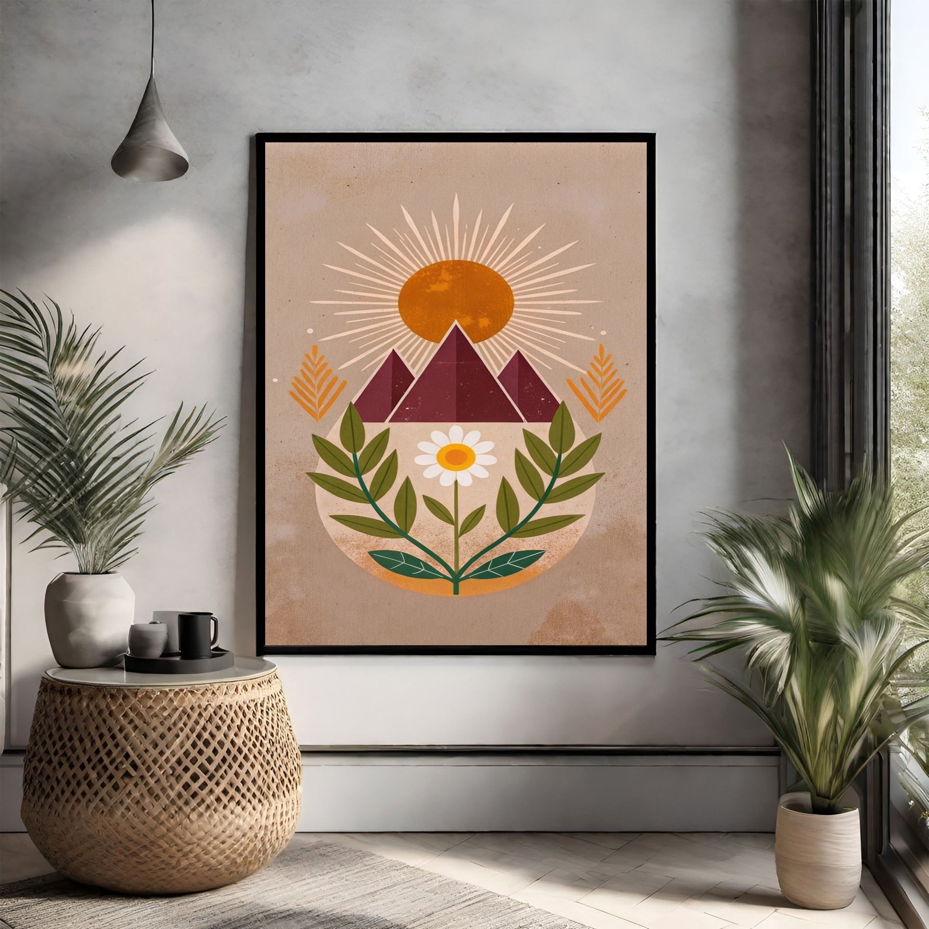 Bohemian Mountain Landscape Wall Art