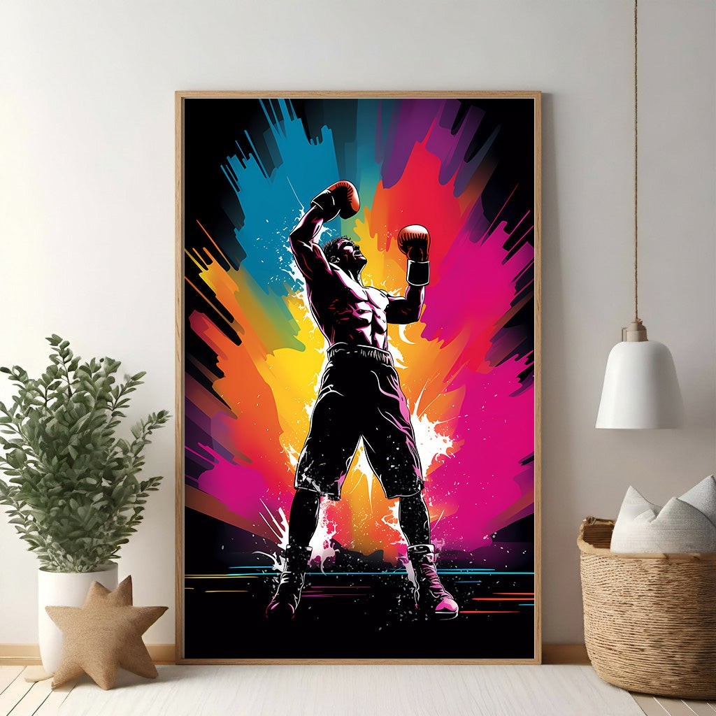 Victory Boxer Abstract Art Print