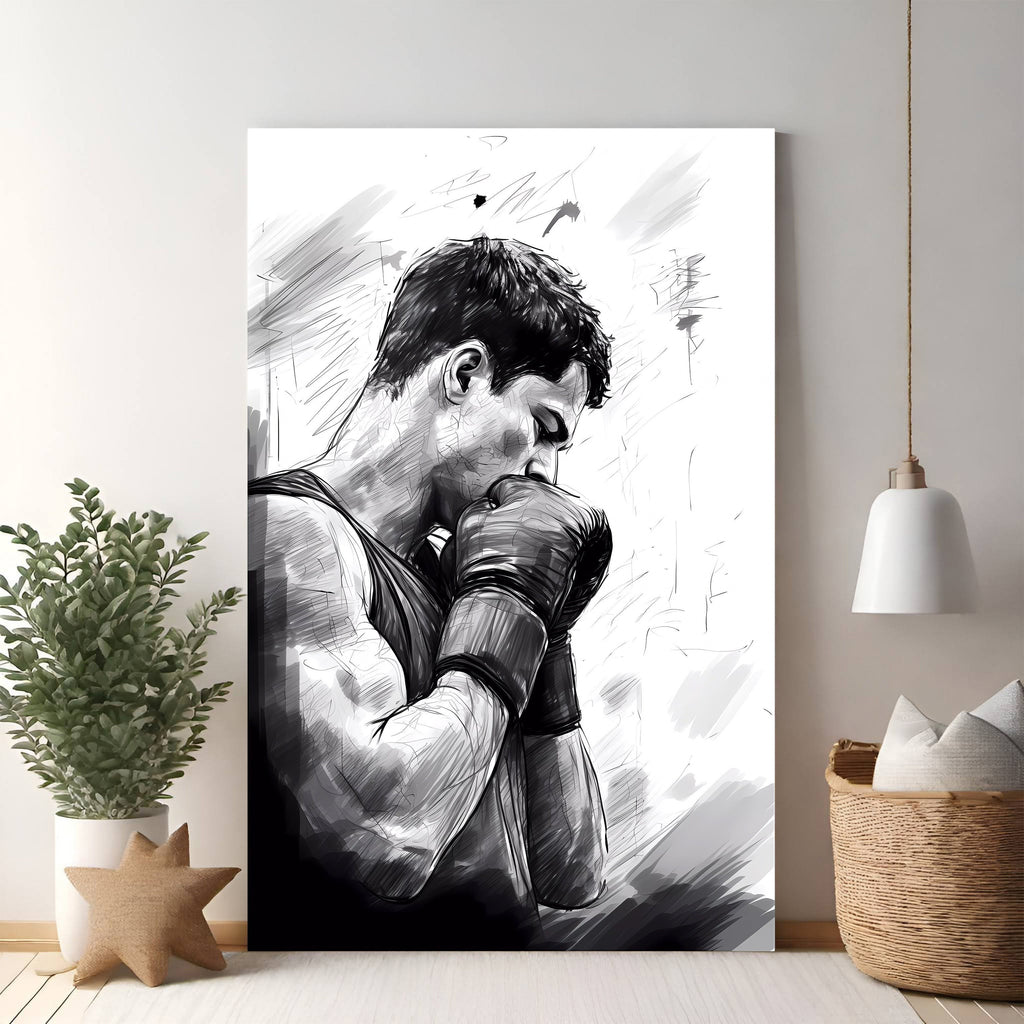 The Boxer's Contemplation Wall Art