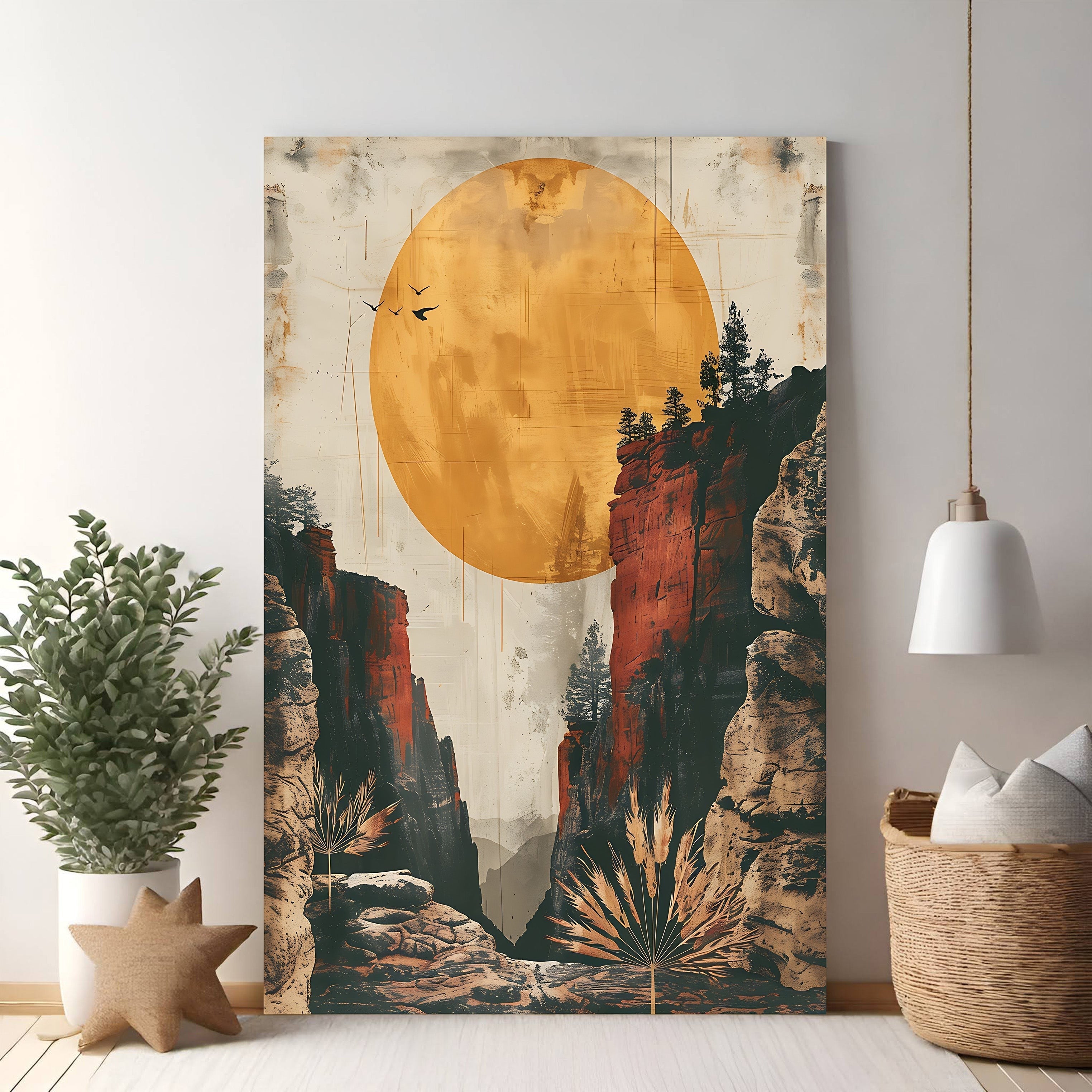Canyon Sunset Overlook Wall Art