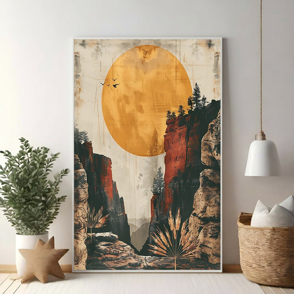 Canyon Sunset Overlook Wall Art