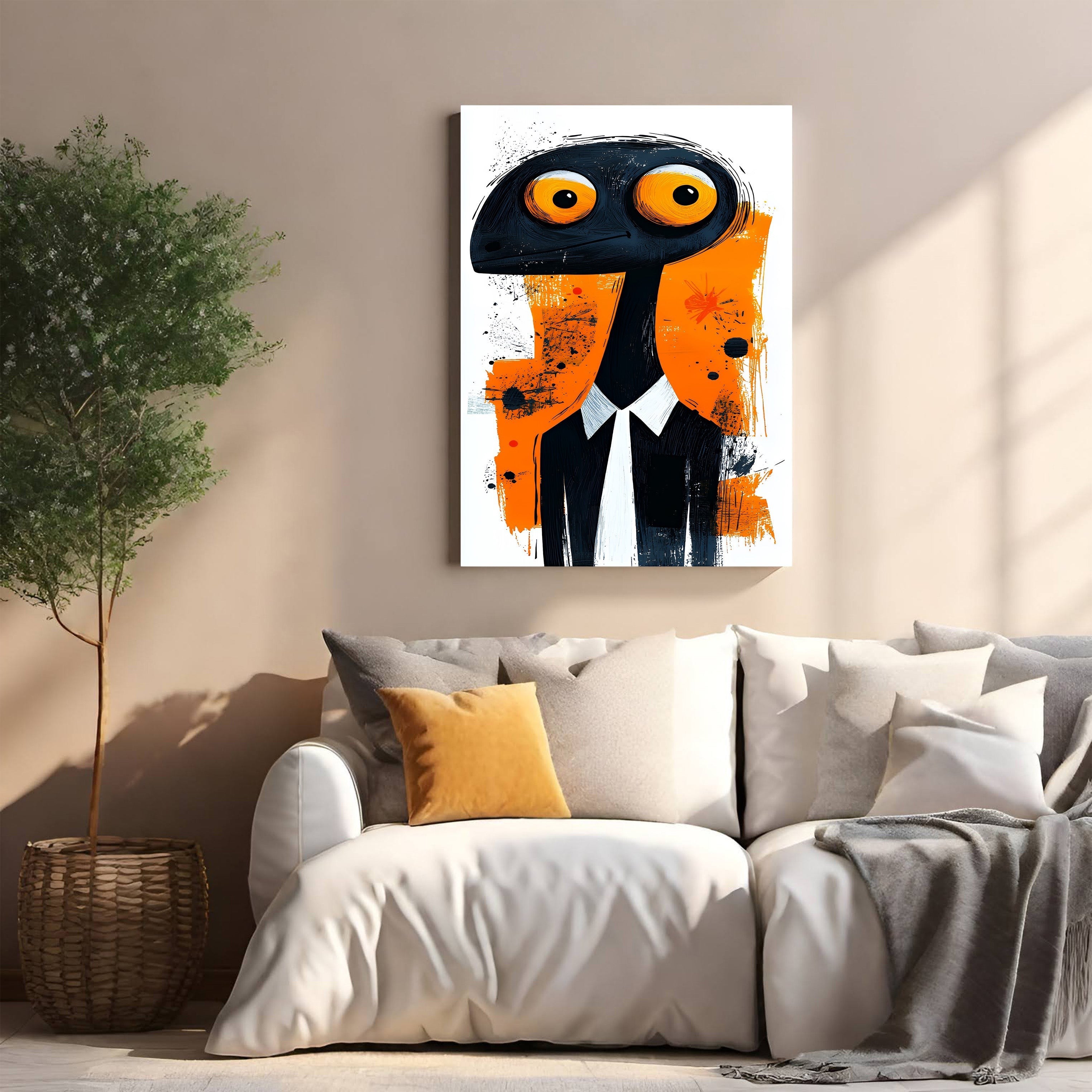 Whimsical Creature In Suit Wall Art