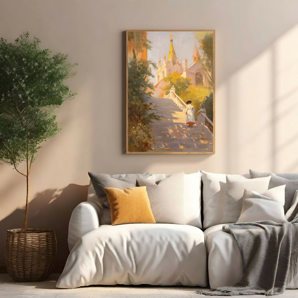 European Staircase Painting