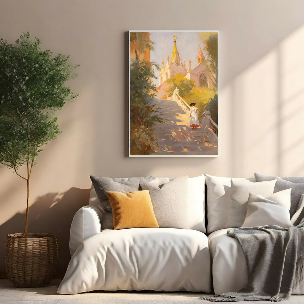 European Staircase Painting