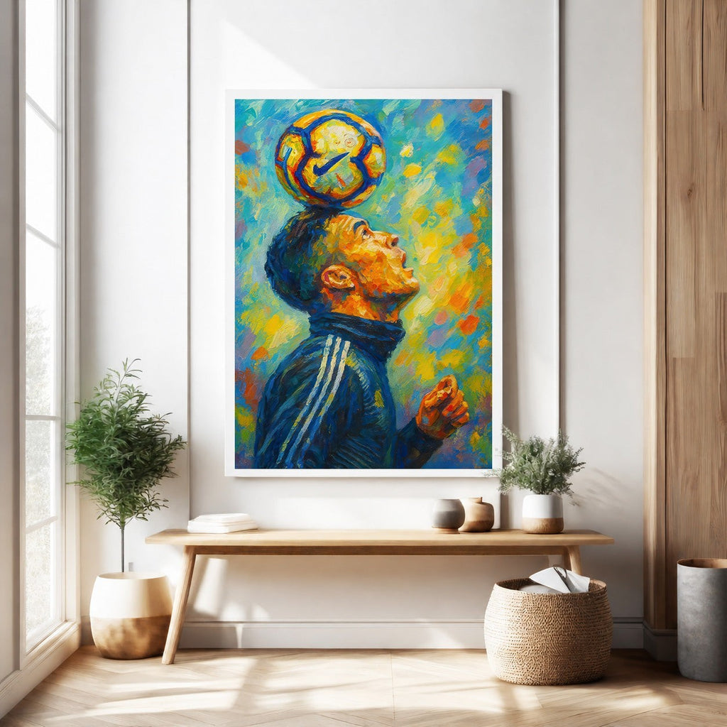 Vibrant Football Player Art Print