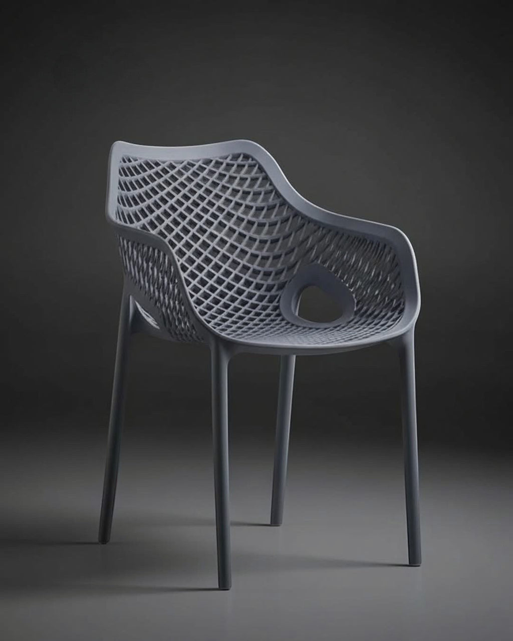 Modern Lattice Pattern Armchair