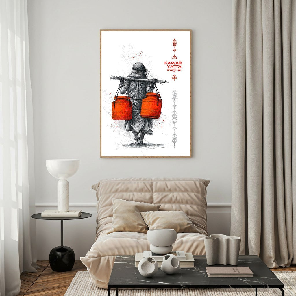 Traditional Indian Pilgrimage Artwork