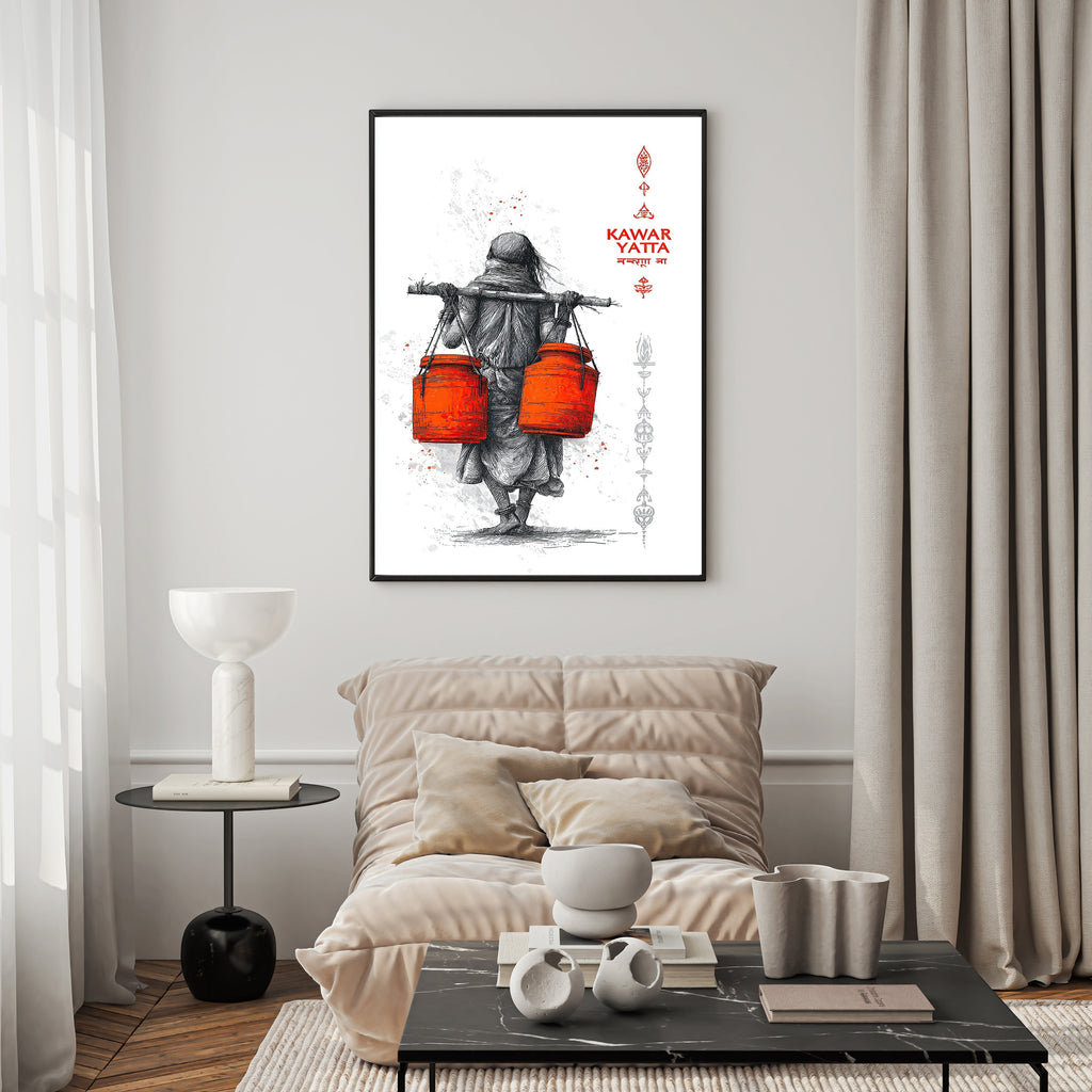 Traditional Indian Pilgrimage Artwork