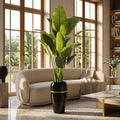 Large Faux Bird Of Paradise Plant In Fiber Glass Pot