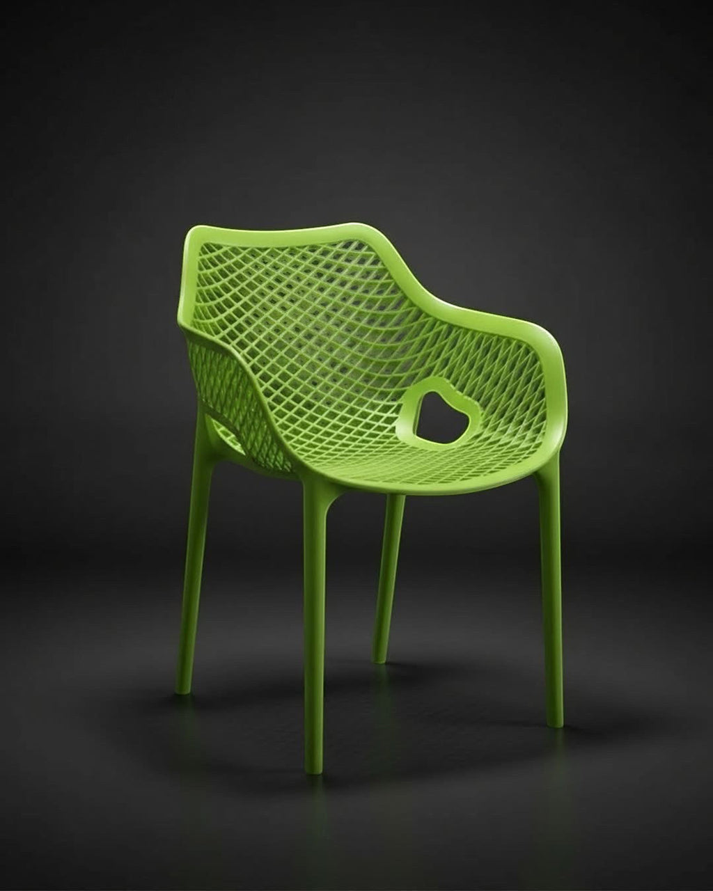 Modern Lattice Pattern Armchair