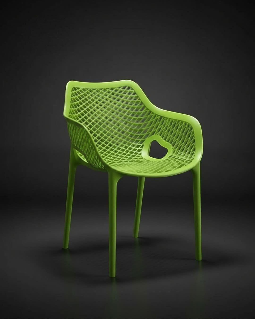 Modern Lattice Pattern Armchair