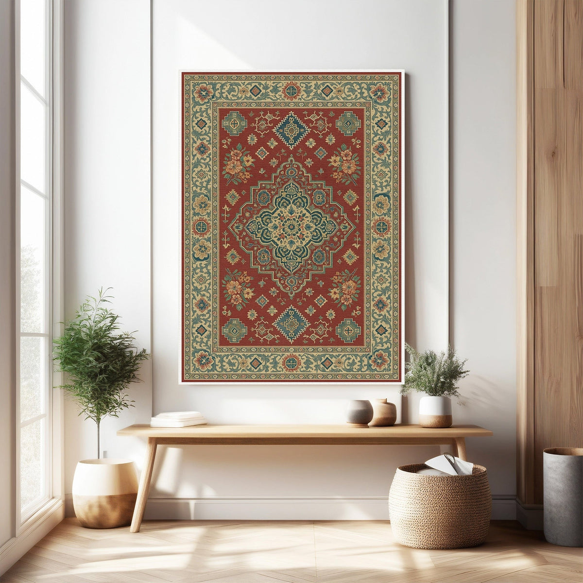 Traditional Persian Inspired Wall Tapestry