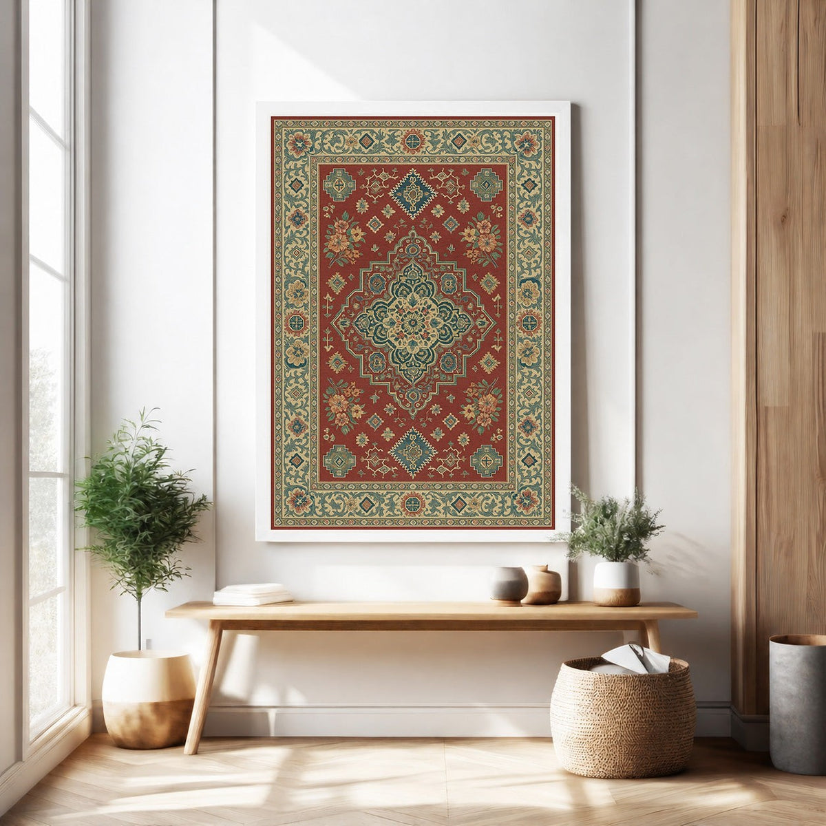 Traditional Persian Inspired Wall Tapestry