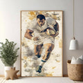 Rugby Player In Action