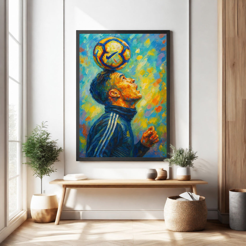 Vibrant Football Player Art Print