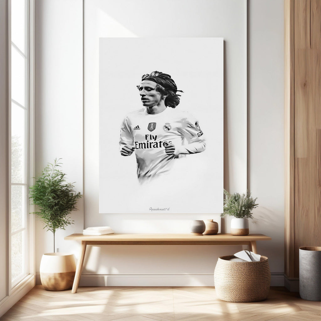 Soccer Player Portrait Wall Art