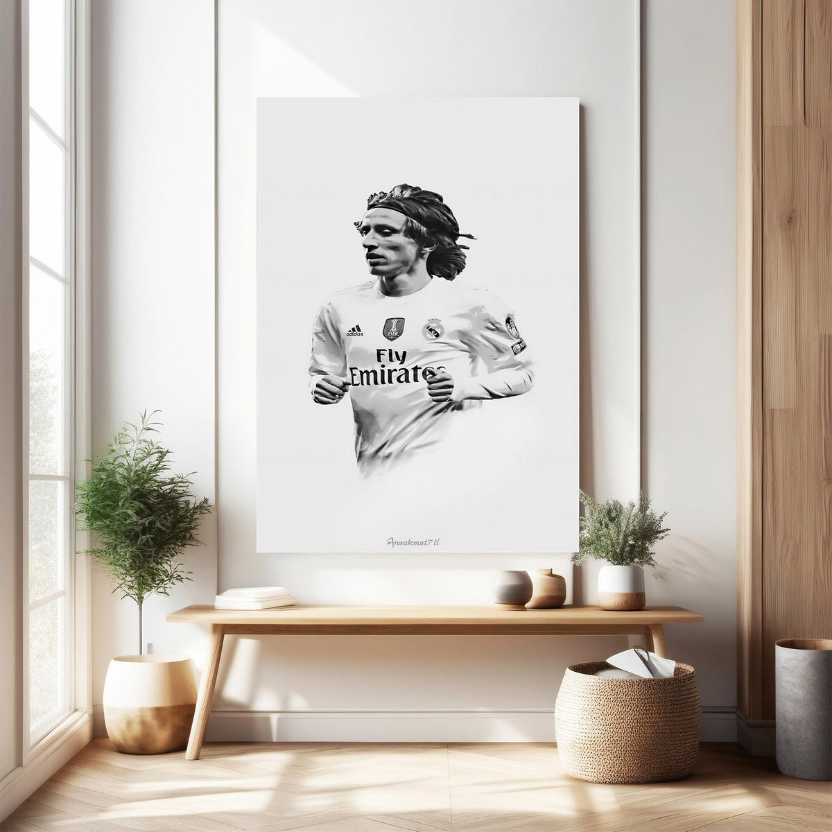 Soccer Player Portrait Wall Art