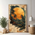 Tropical Moonlit Jungle Wall Art