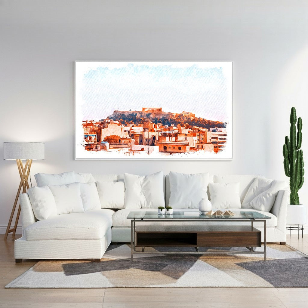 Watercolor Cityscape Wall Art