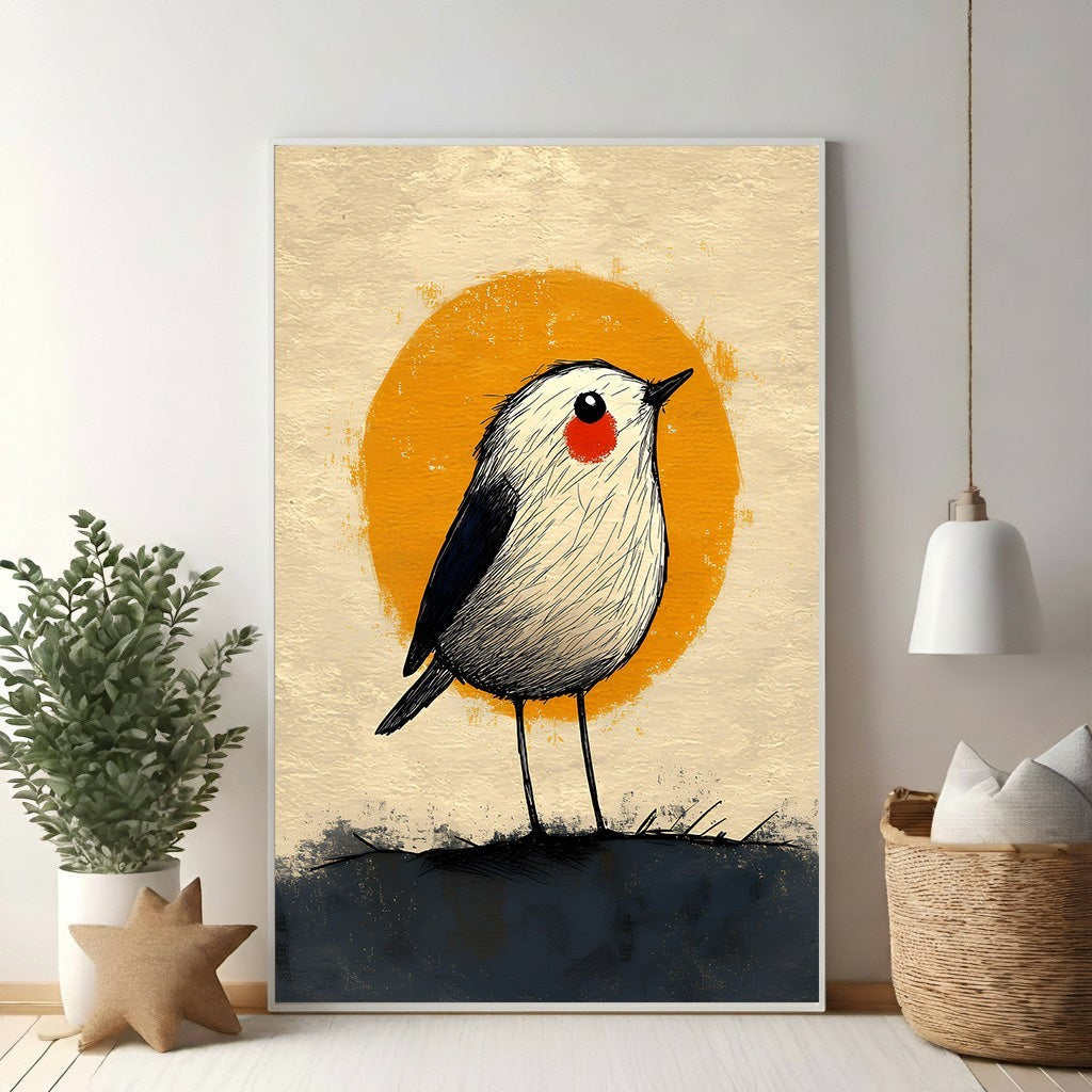 Whimsical Bird Art Print