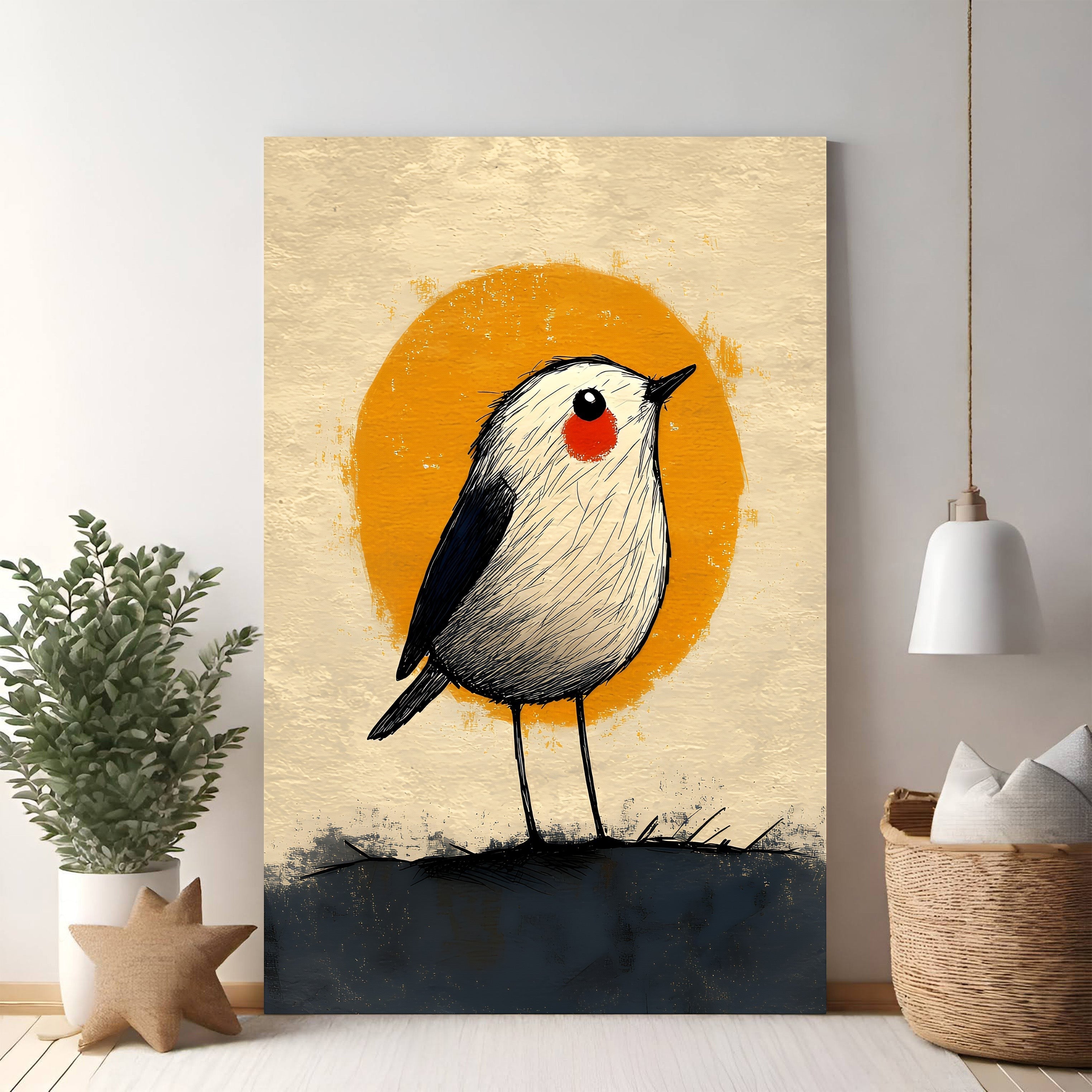 Whimsical Bird Art Print